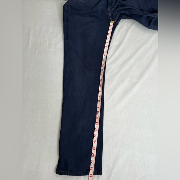 Levi Mens Jeans Straight Legs Navy Blue W32 L30 - Picture 11 of 12